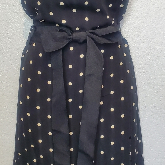 Studio I Black Polka Dot Jackie O Belted Sheath Midi Dress Size 18 XL Retro - Picture 2 of 8